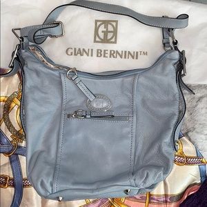 Giani Bernini Baby Blue Genuine Leather tote